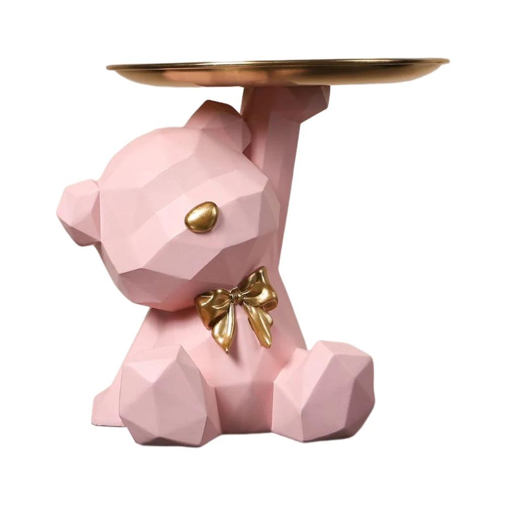 Stilvoll und Praktisch: Geometrische Bärenfigur als Deko und Ablagefläsche - Chicami