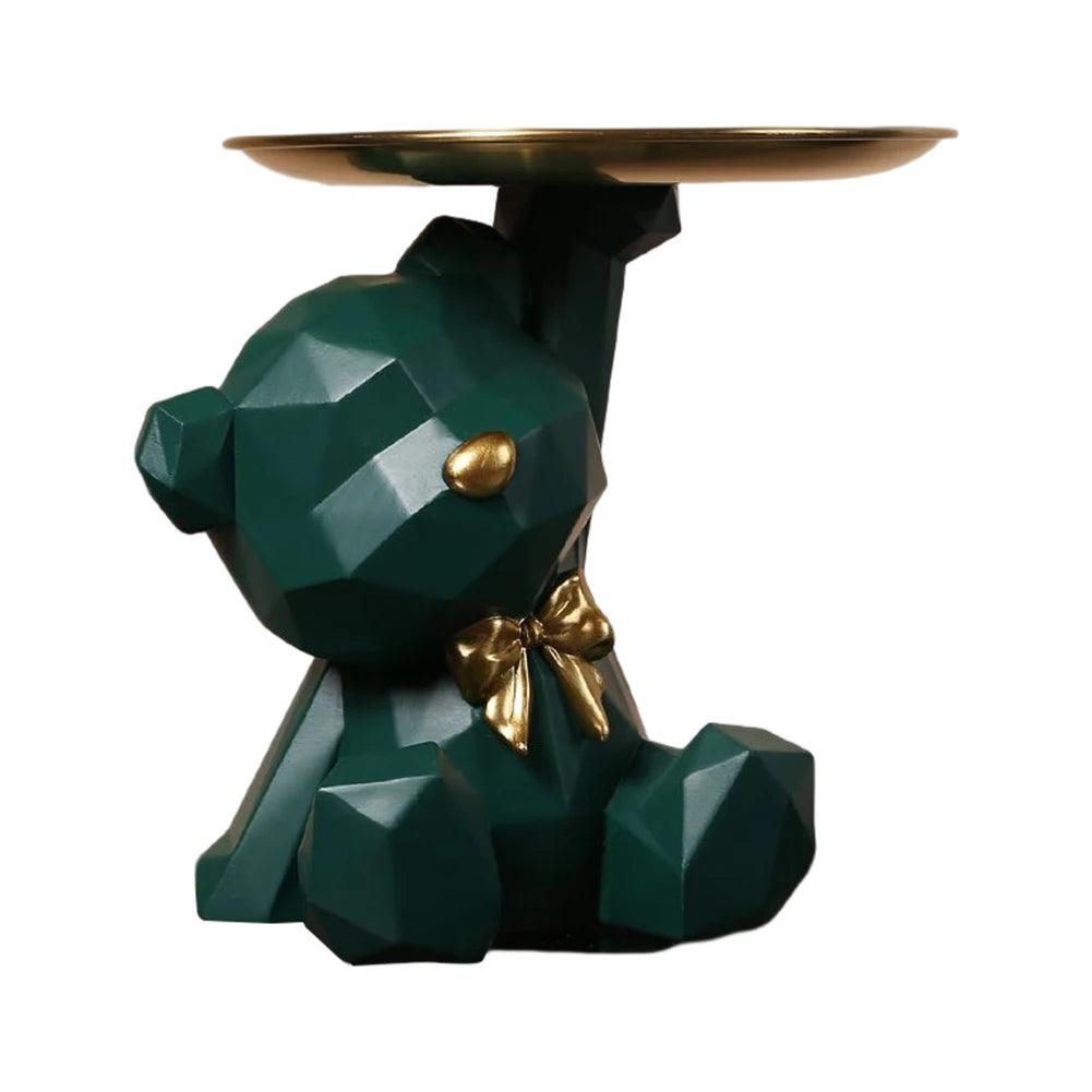 Stilvoll und Praktisch: Geometrische Bärenfigur als Deko und Ablagefläsche - Chicami