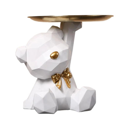 Stilvoll und Praktisch: Geometrische Bärenfigur als Deko und Ablagefläsche - Chicami