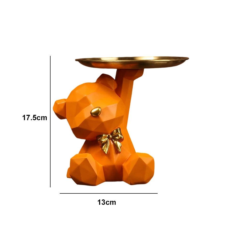 Stilvoll und Praktisch: Geometrische Bärenfigur als Deko und Ablagefläsche - Chicami