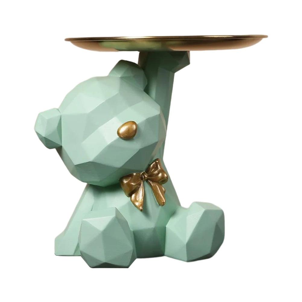 Stilvoll und Praktisch: Geometrische Bärenfigur als Deko und Ablagefläsche - Chicami