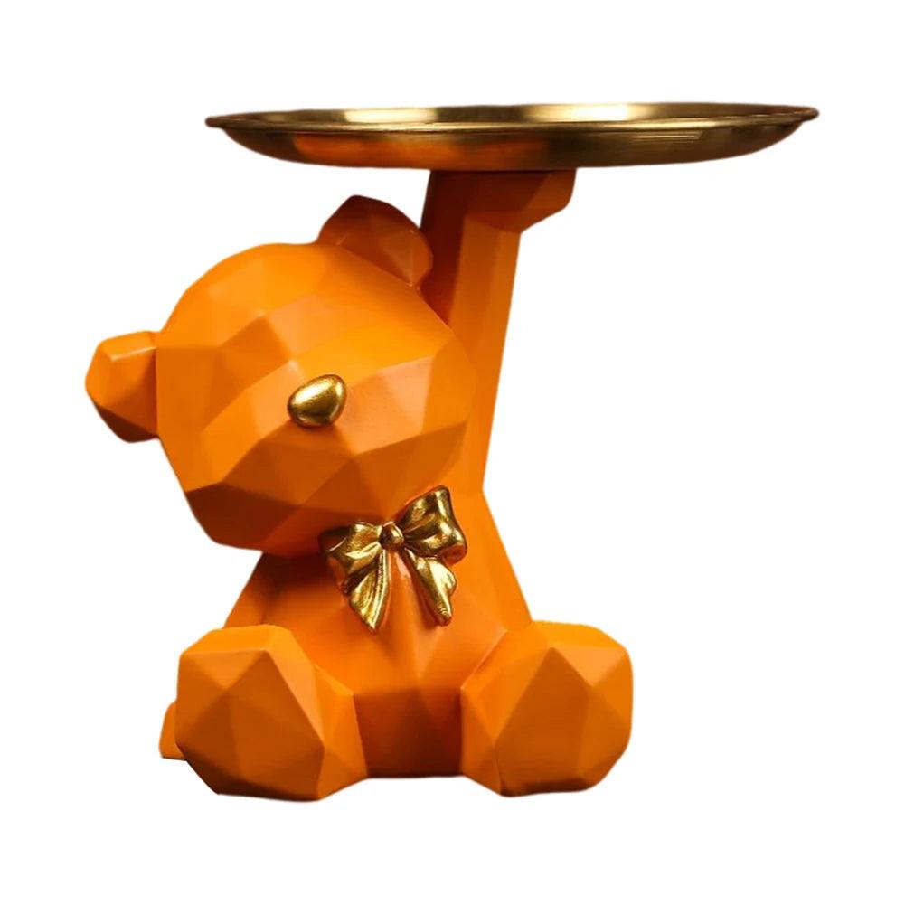 Stilvoll und Praktisch: Geometrische Bärenfigur als Deko und Ablagefläsche - Chicami